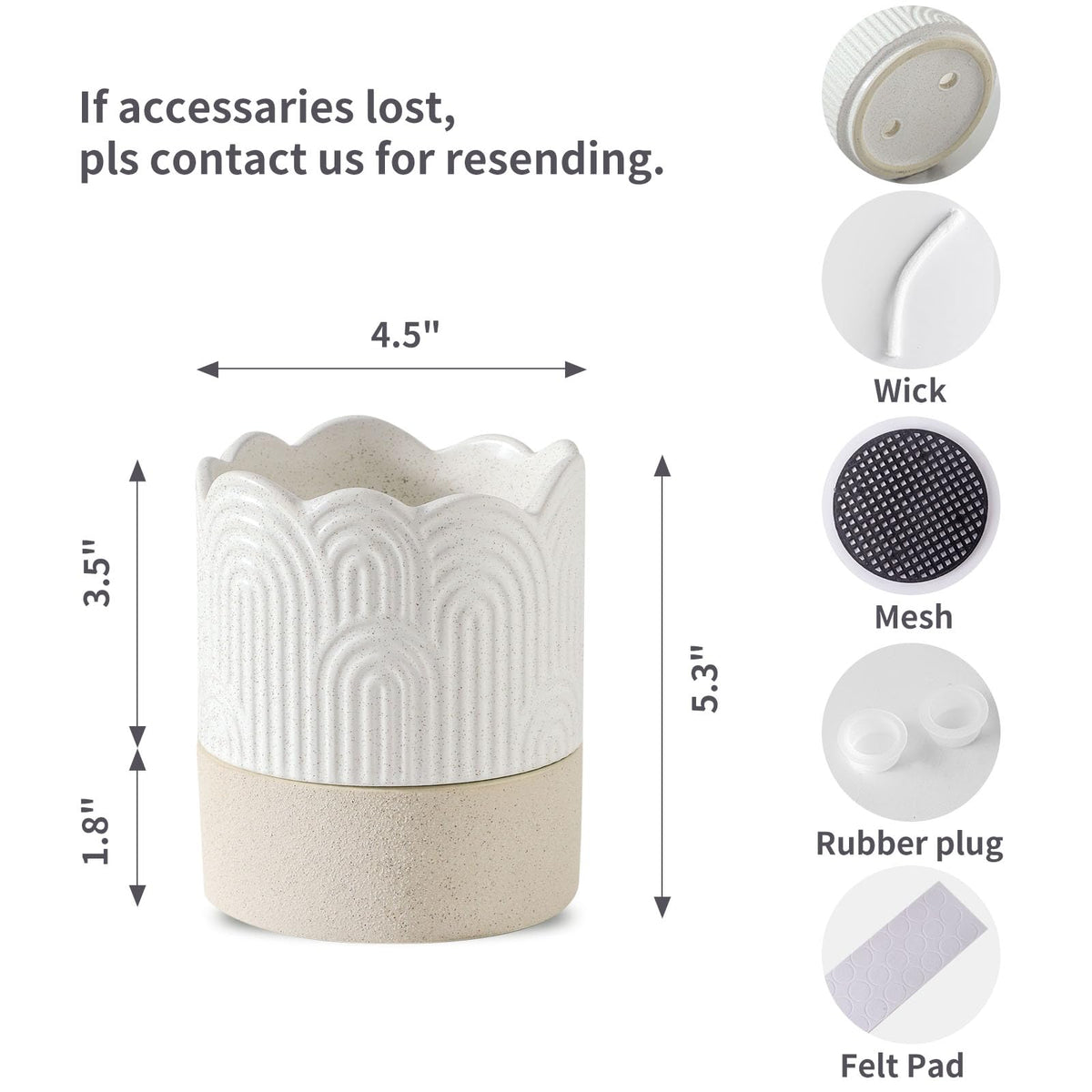 Nihow water-storage saucer 4-5 inch supports extended hydration.