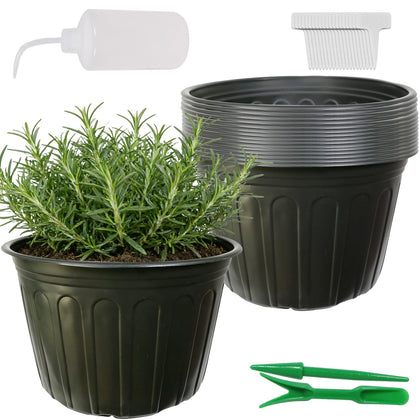 Niiiice 12-pack 5-gallon flexible plant pots for seed starting and transplantation.