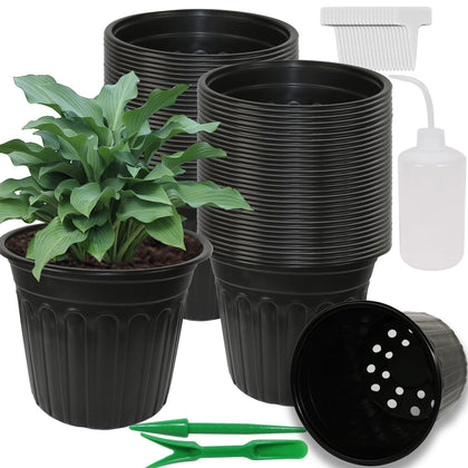 Niiiice 50-pack 2.5-gallon pots, stackable and reusable for seedlings