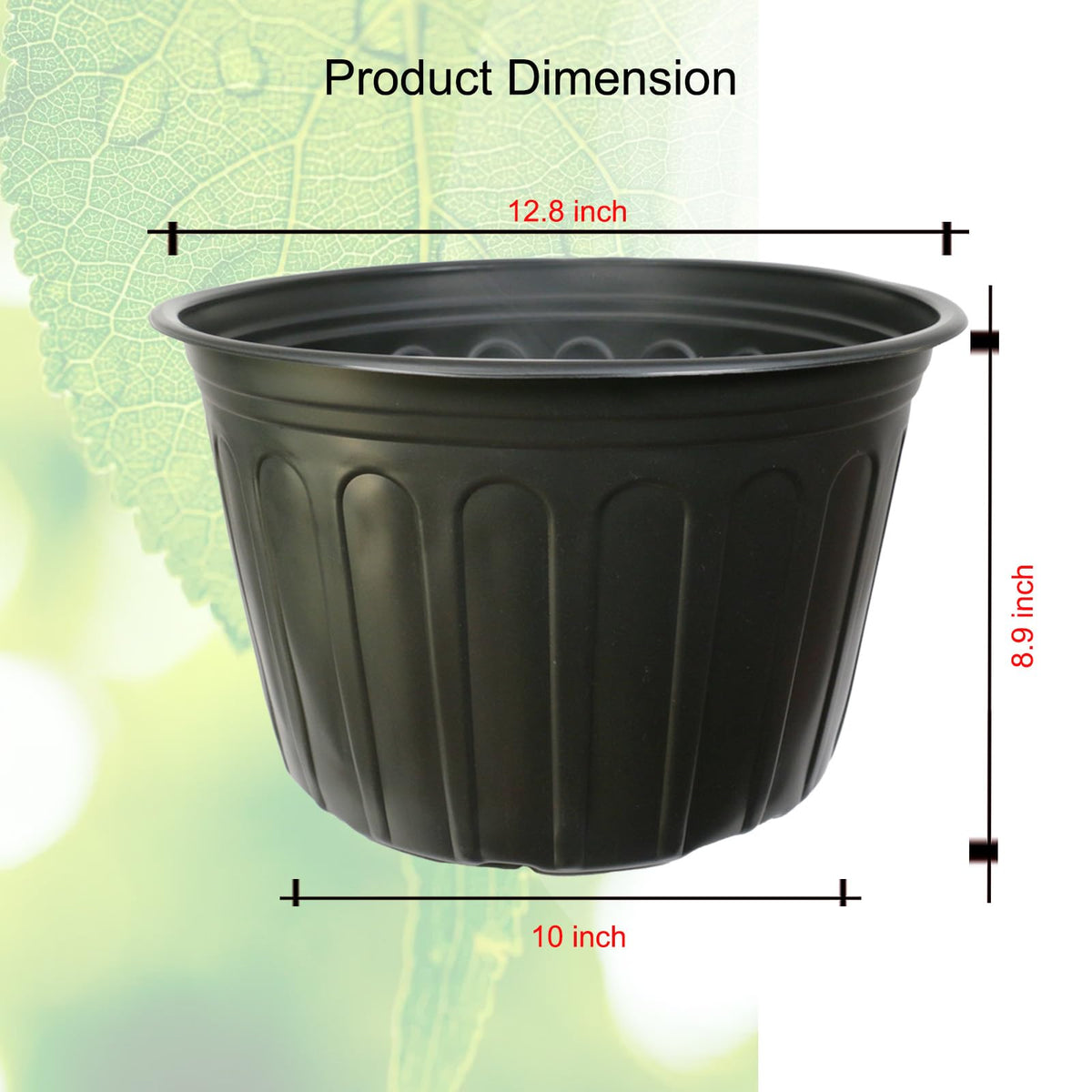 Niiiice bottom drainage holes support soil drainage and airflow.