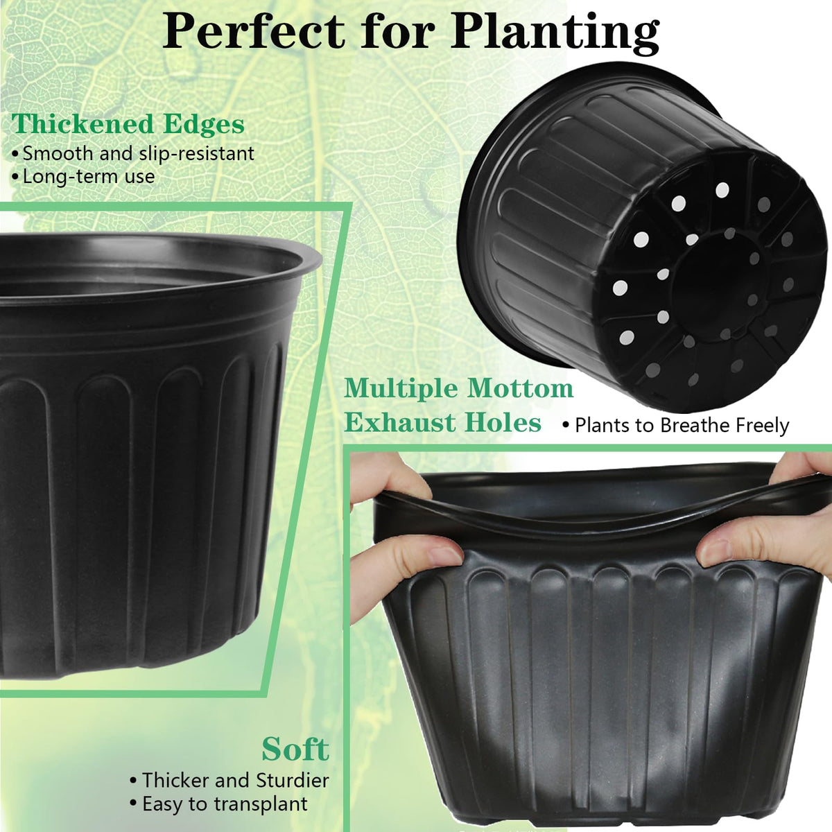 Niiiice raised rim design for easy handling and stacking.