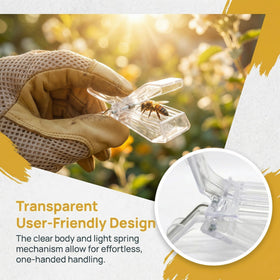 NIIIYTYB bee clip transparent design provides clear queen visibility.