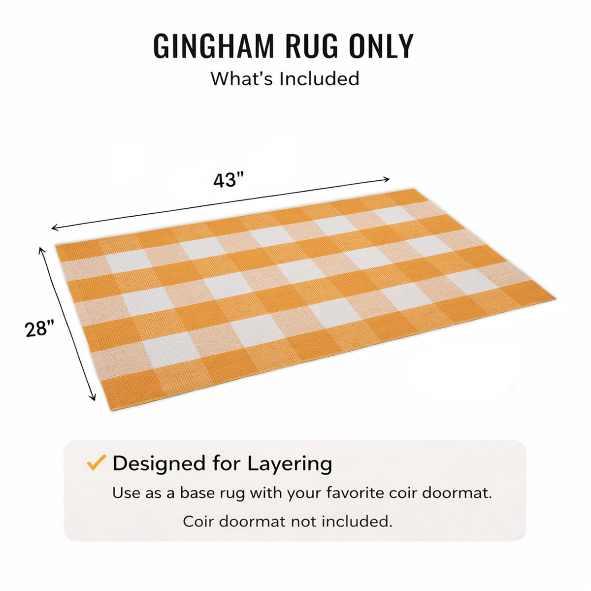 NIIKOOS farmhouse-chic-plaid-entryway-rug adds warm decor and simple care