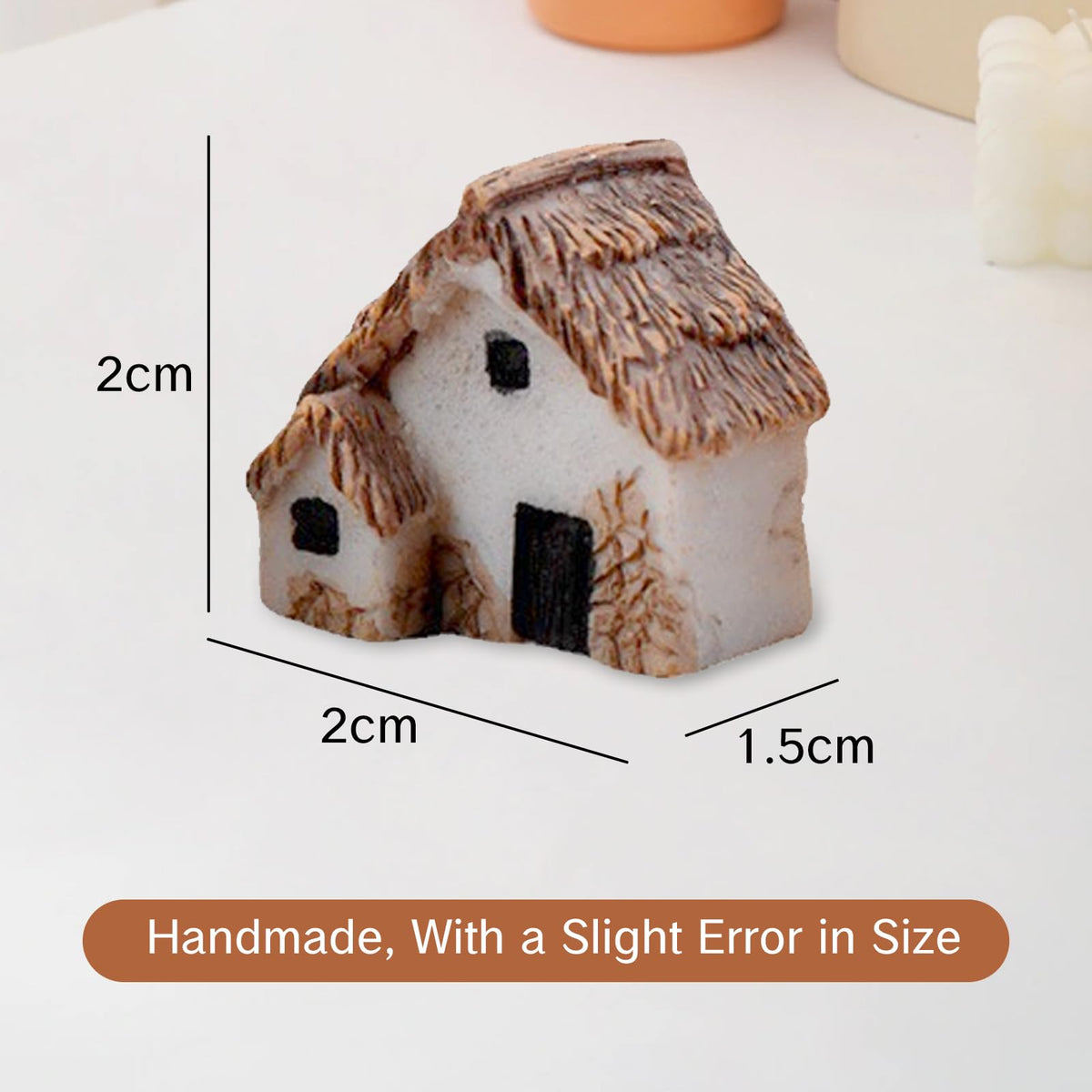NIIIYTYB resin fairy houses with windows and stone details for micro landscapes.
