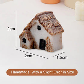 NIIIYTYB resin fairy houses with windows and stone details for micro landscapes.