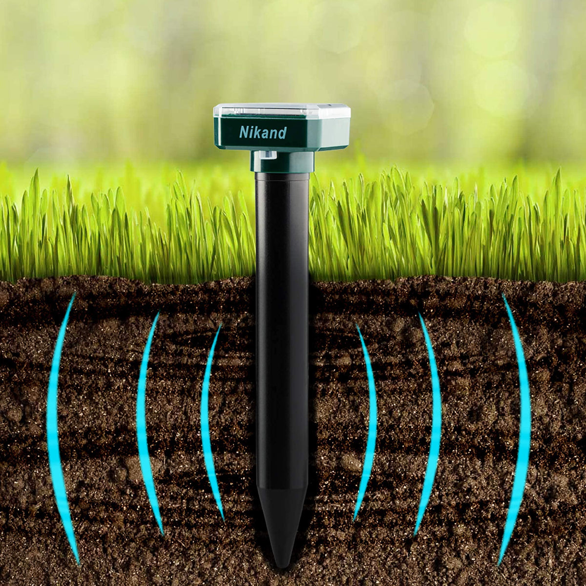 NIKAND Durable stake design blends with lawn edges