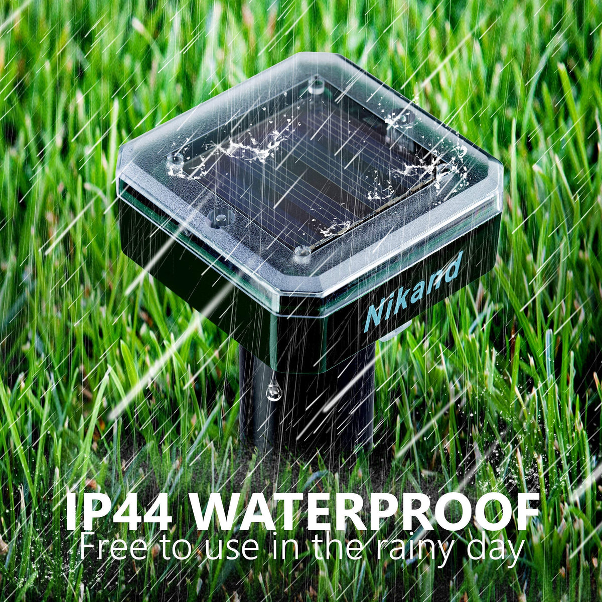 NIKAND No wiring outdoor pest control in a sunny lawn
