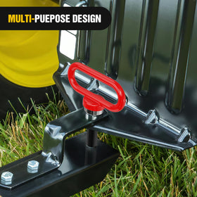 Nilight vibrant red coating makes the hitch pin easy to spot.