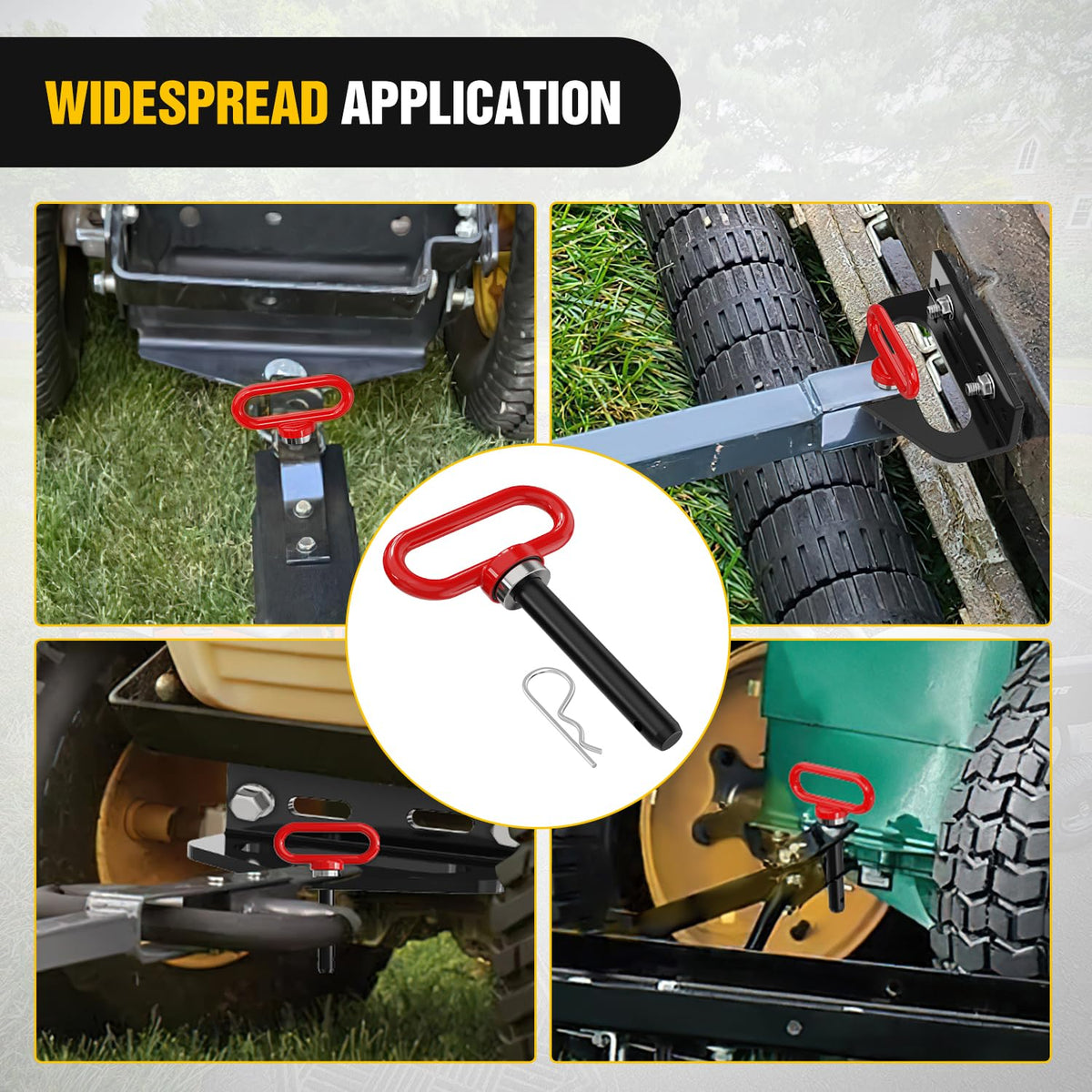 Nilight hitch pin includes R-clip for secure quick coupling.