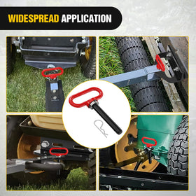 Nilight hitch pin includes R-clip for secure quick coupling.