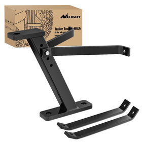 Nilight trailer hitch back plate mount fits riding mowers for universal towing.