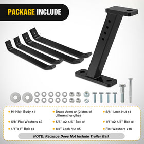 Nilight supports three-quarter-inch hitch balls for standard trailer connections.