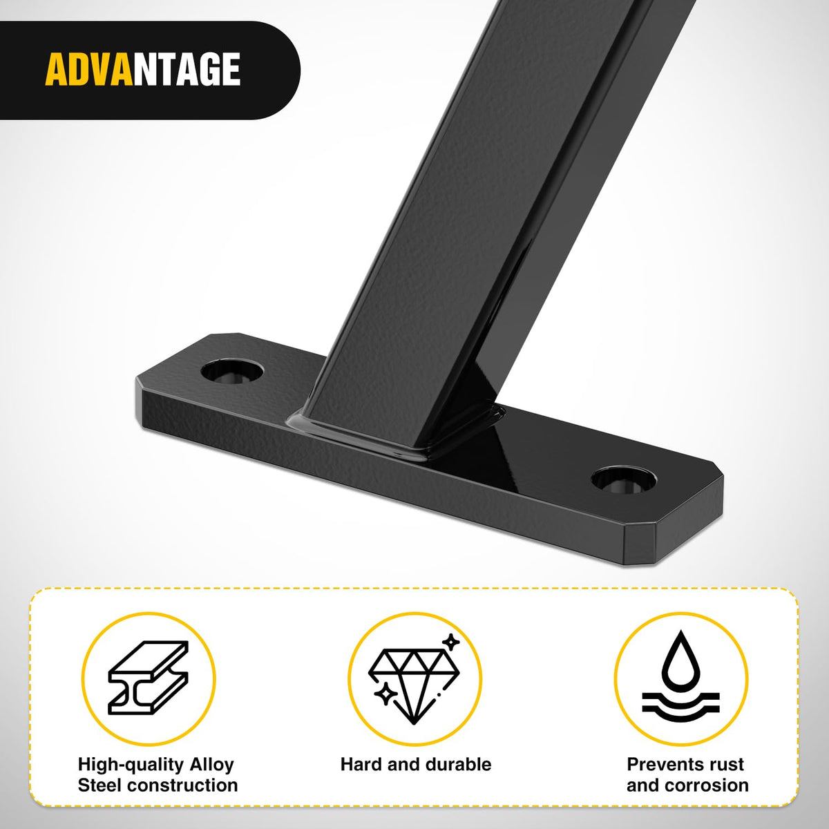Nilight hardware kit includes screws and bars for easy installation.