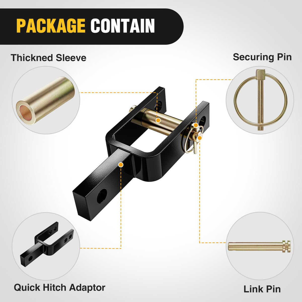 Nilight two height options for link adjustment on hitch