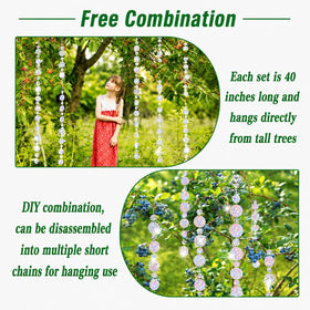 Nilioerup hanging disc with hooks enables easy multi-location installation in gardens