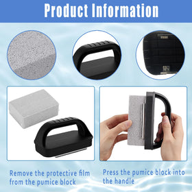 Three-pack pumice stones from Nilioerup for versatile cleaning tasks.