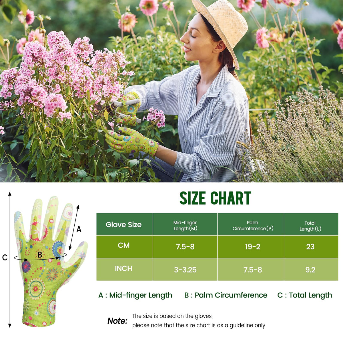 Nimalpal dark-purple gardening gloves close-up with breathable coating for comfort.