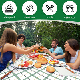 Nimalpal checkered pattern design adds warm rustic charm to outdoor gatherings.