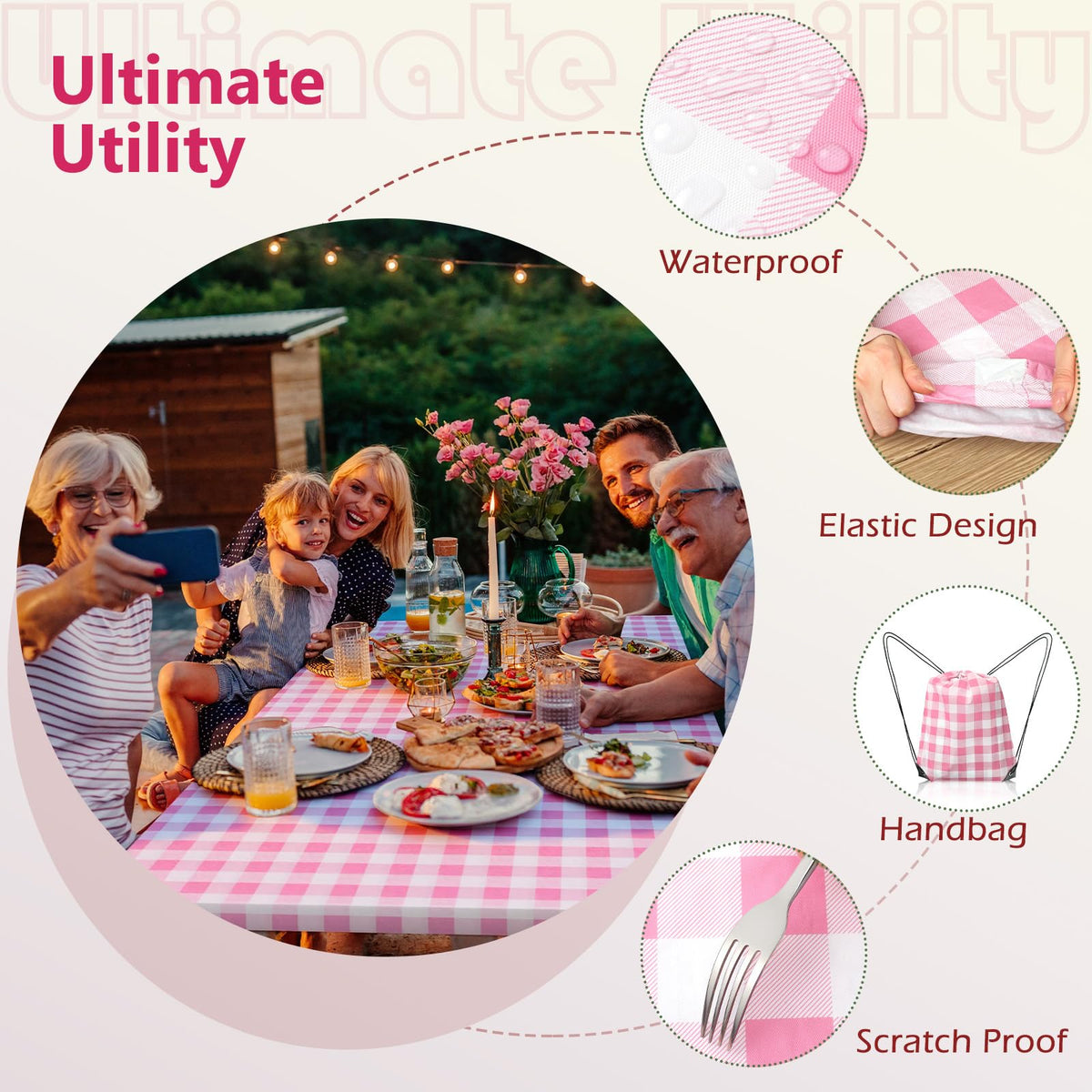 Nimalpal drawstring bag keeps the 3-piece set portable and organized.