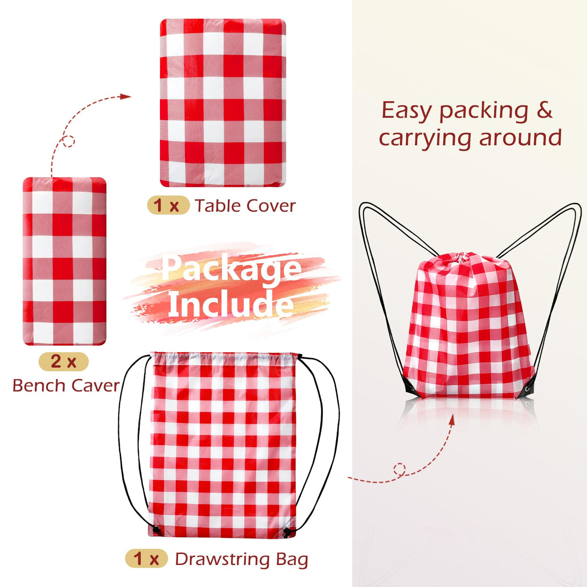 Nimalpal drawstring bag for compact storage and transport of the set