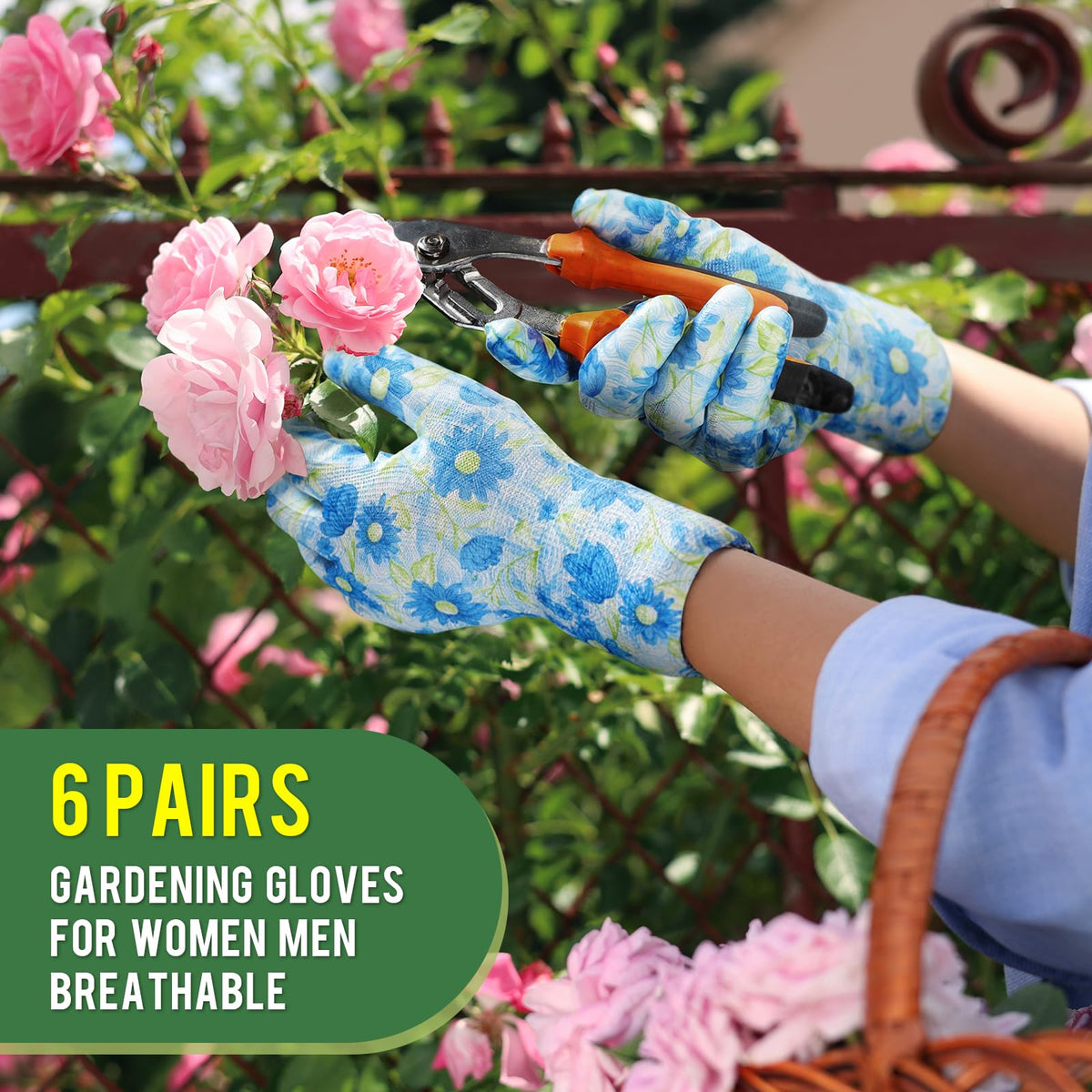 Nimalpal cut-resistant gardening gloves safeguard fingers during chores