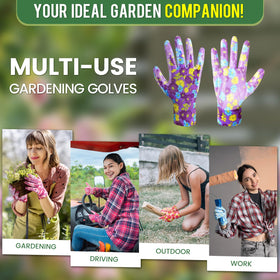 Nimalpal machine-washable gardening gloves for easy cleanup afterward