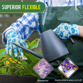 Nimalpal gloves on hand with breathable polyester for all-day comfort.