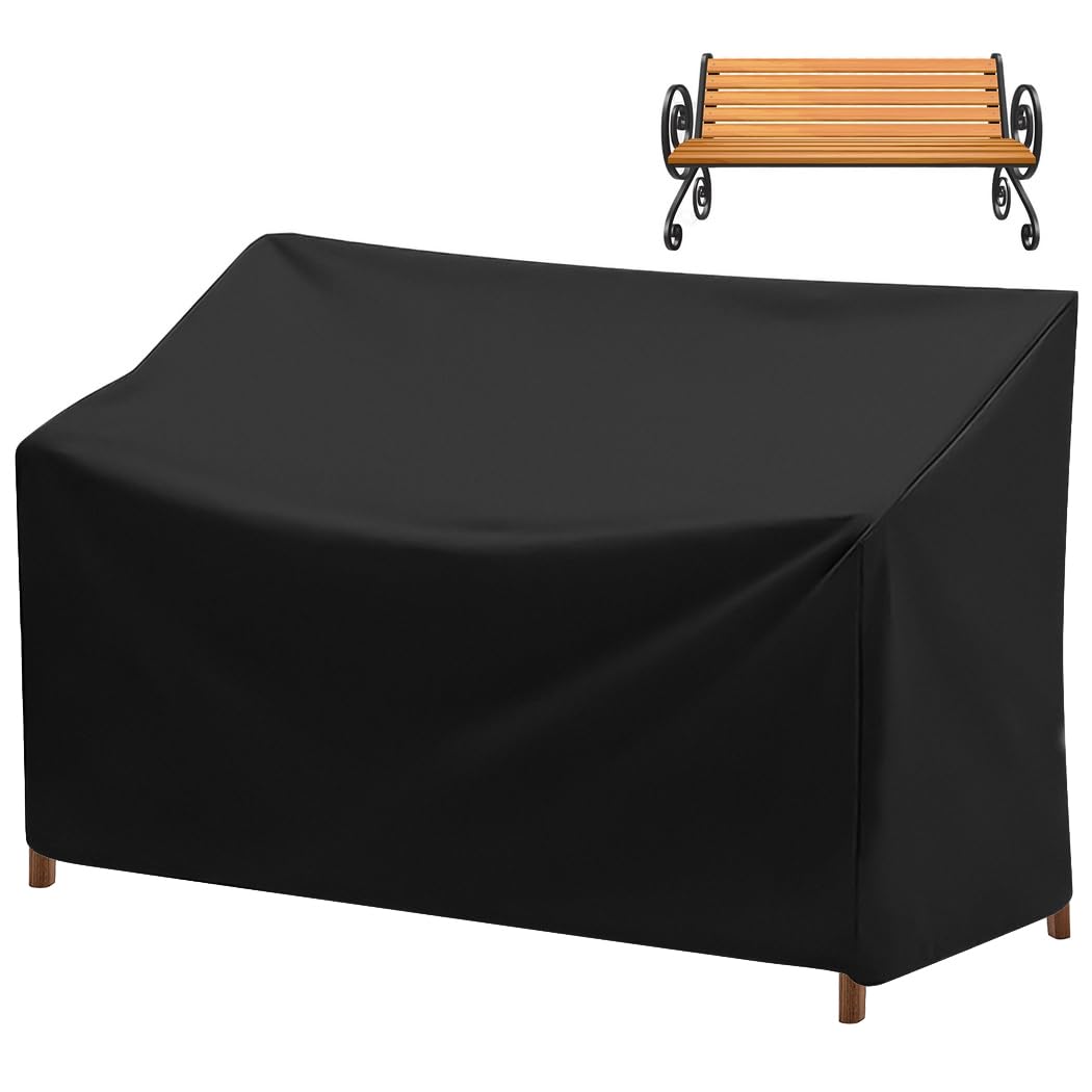 NIMBLOOM outdoor bench cover for a 53x26x35 inch bench protects from rain