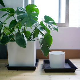 NIMYAU heavy duty plastic square plant saucer durability
