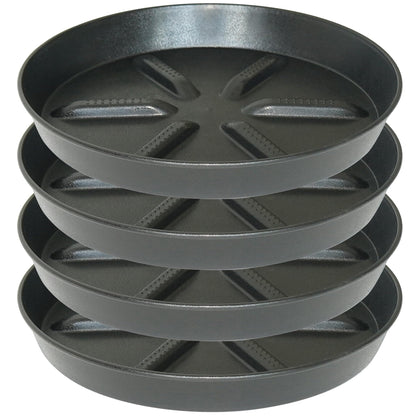 NIMYAU plant saucer 8-inch set with raised center improving drainage for pots
