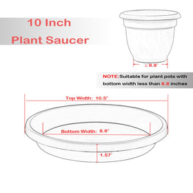 NIMYAU inner bottom diameter 8-8 inches shows drip containment for standard pots.