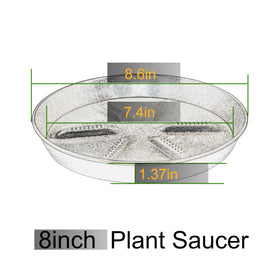 NIMYAU round saucer with raised center supports pot drainage and root health
