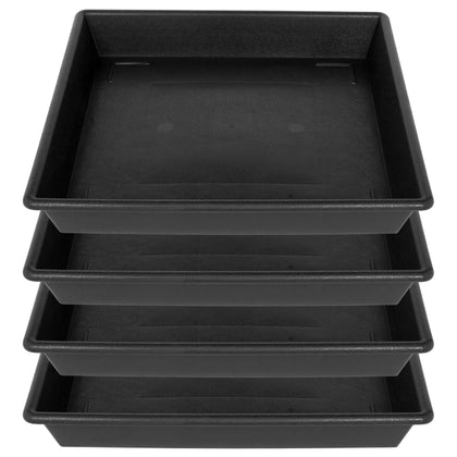 NIMYAU square 14-inch plant saucer top view catching excess water