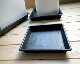 NIMYAU square saucer no-holes design protects floors