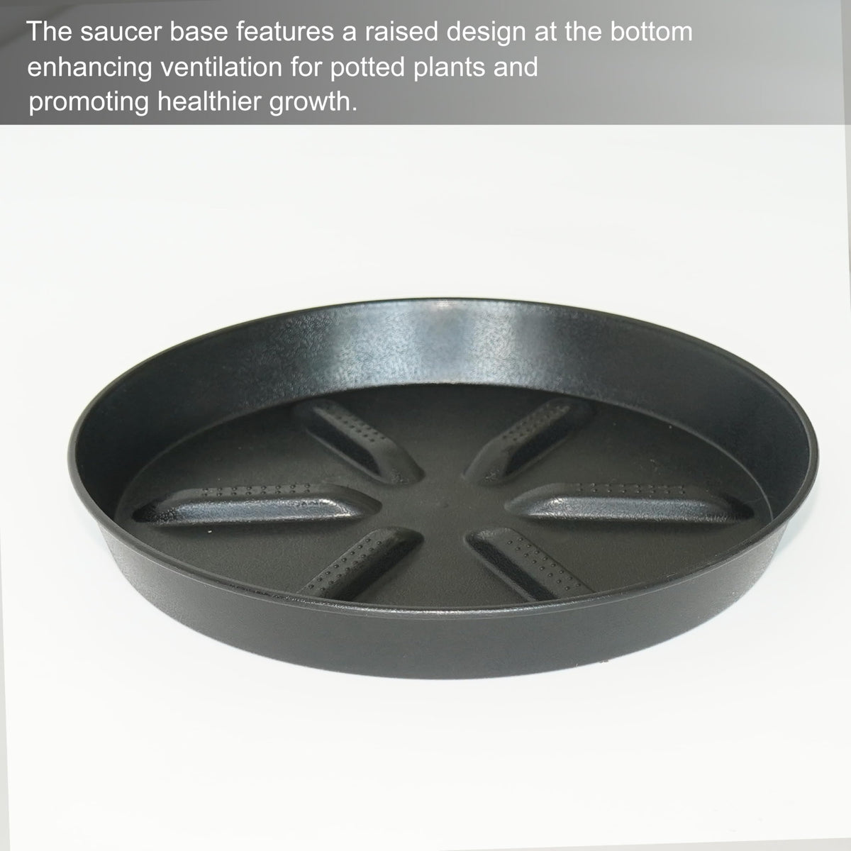 NIMYAU thick plastic durable saucer ideal for indoor and outdoor use