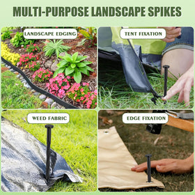 9TH SHOP spiral-anchoring-design enhances grip for paver edges and turf