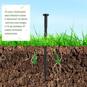 9TH SHOP weed-fabric-stake keeps fabric in place on uneven ground