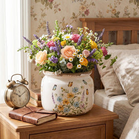 Ninehaoou vintage butterfly planter makes a thoughtful gift for plant lovers.