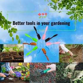 NINGDAN bonsai soil scoops brown spoon close-up highlights durable plastic for long-lasting garden use