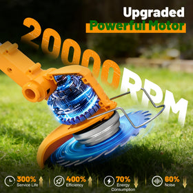 Ninghw lightweight weed wacker at 3.28 lbs reduces user fatigue.
