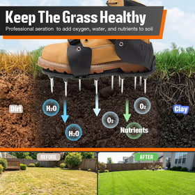 NINGO anti-corrosion plastic base highlights durable construction for long-term lawn use