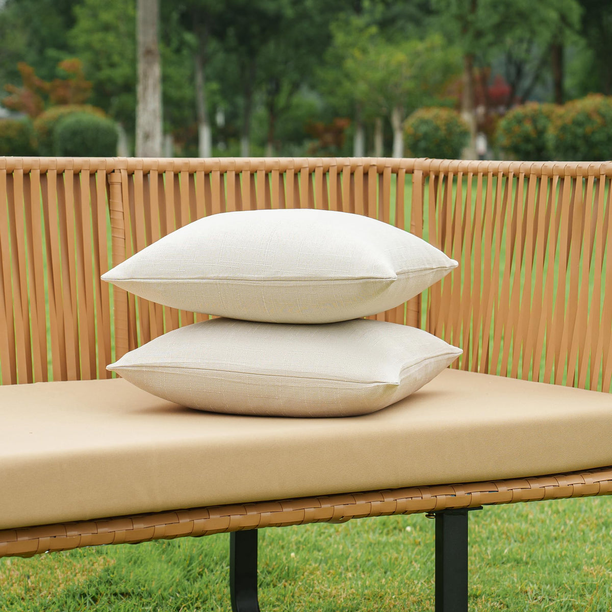 NiNi ALL farmhouse style pillow cover for garden and porch