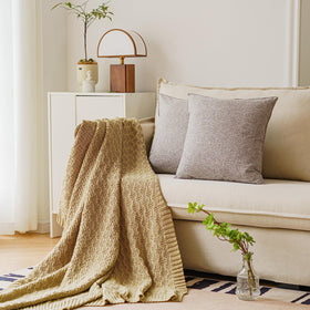 Two-pack NiNi ALL outdoor pillow covers for flexible garden and balcony styling.