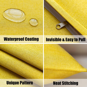 NiNi ALL lotus-bead coating provides water resistance for poolside seating.