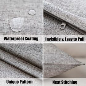 NiNi ALL waterproof material with lotus leaf bead effect protects cushions outdoors.
