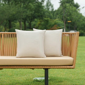 NiNi ALL outdoor pillow cover in beige for patio protection and easy care