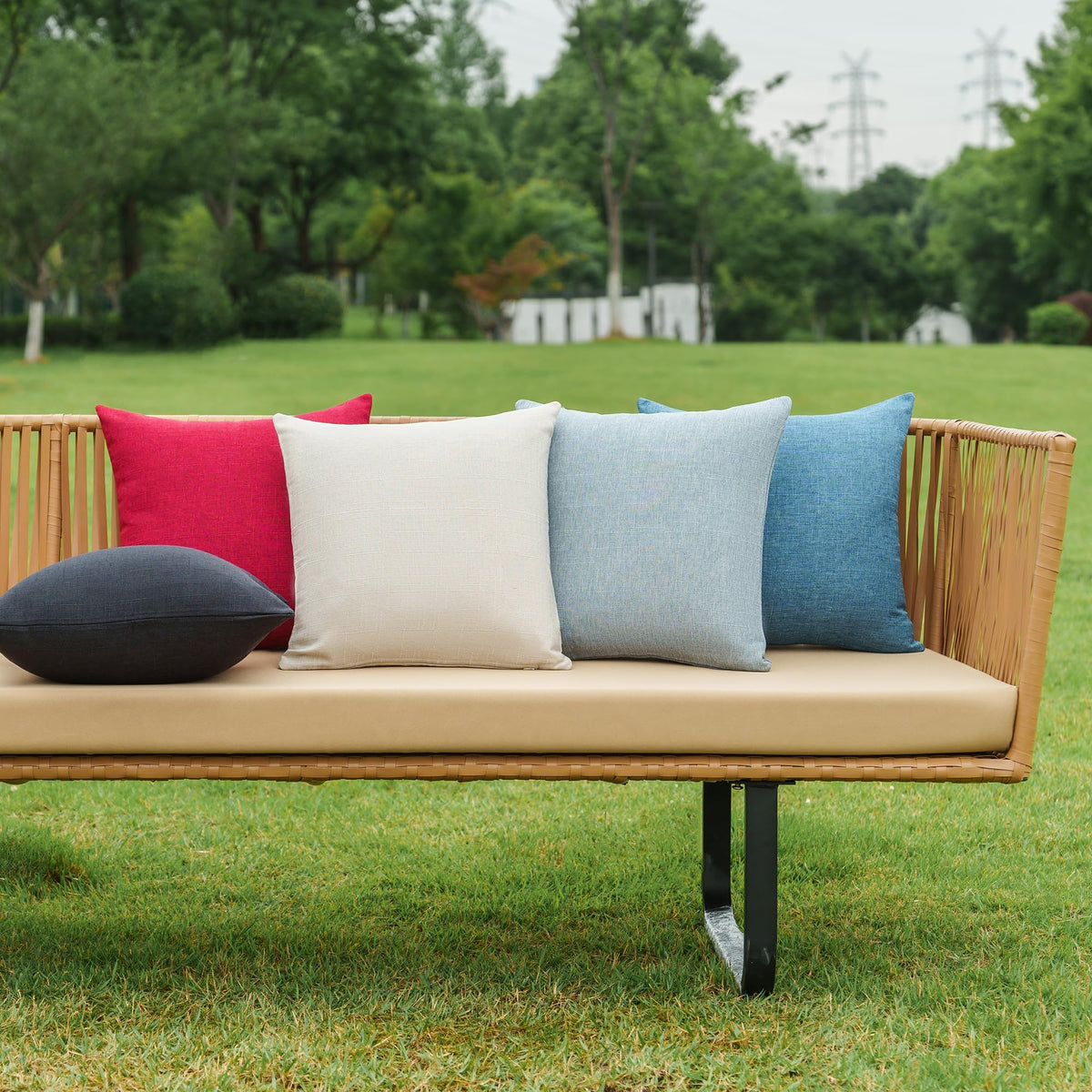 NiNi ALL weather-resistant outdoor pillow cover enhancing porch seating