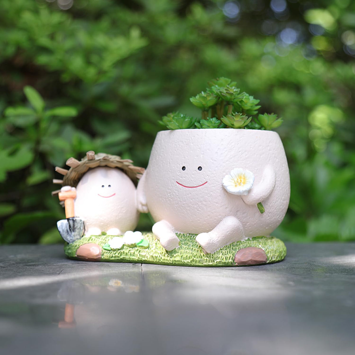 NINIPAPA decorative face planter suitable for office or entryway