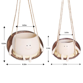 NINIPAPA string of pearls planter highlighting graceful hanging display.