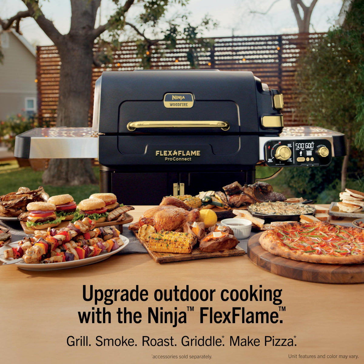 Precise digital controls let you set 200–600°F for exact cooking.